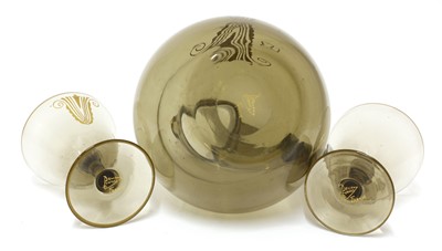Lot 89 - A Daum glass liqueur set