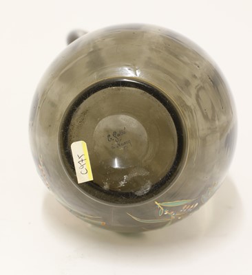 Lot 88 - An Émile Gallé glass carafe