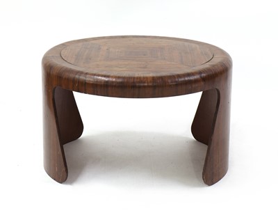 Lot 373 - A bentwood and walnut veneered coffee table
