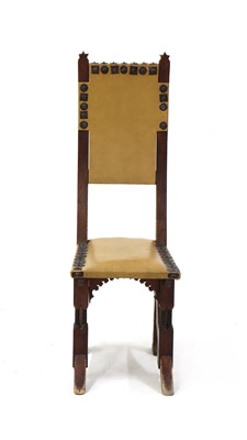 Lot 118 - A walnut side chair
