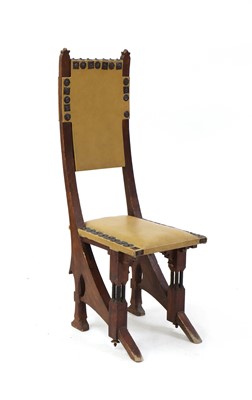 Lot 118 - A walnut side chair