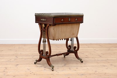 Lot 576 - A Regency rosewood worktable
