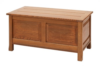 Lot 222 - A Reynolds of Ludlow oak coffer