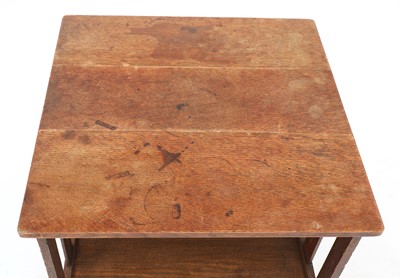 Lot 190 - An oak revolving bookcase