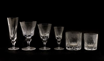 Lot 196 - A cut crystal part glass suite
