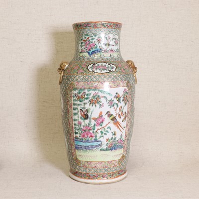 Lot 52 - A Chinese Canton famille rose vase