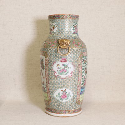 Lot 52 - A Chinese Canton famille rose vase