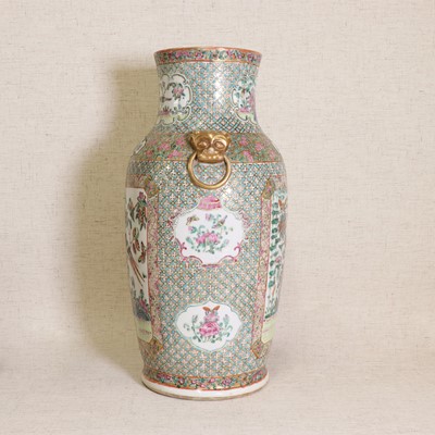 Lot 52 - A Chinese Canton famille rose vase