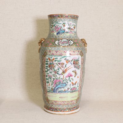 Lot 52 - A Chinese Canton famille rose vase