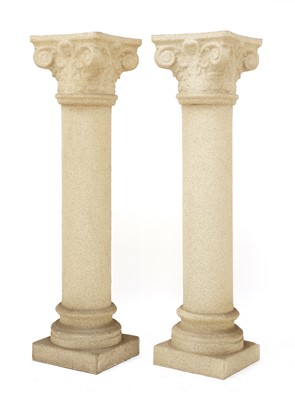 Lot 509 - A pair of Italian fibreglass columns