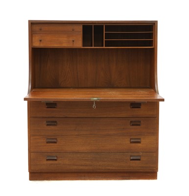 Lot 465 - A Danish teak bureau