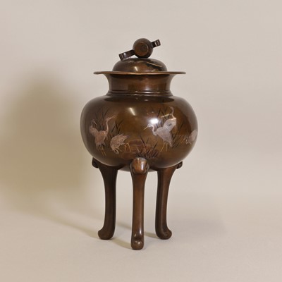 Lot 207 - A Japanese bronze koro
