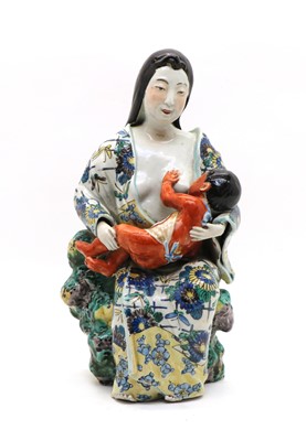 Lot 165 - A Japanese Ao-kutani type group