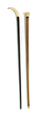 Lot 258 - A malaca walking cane
