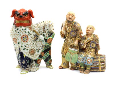Lot 55A - A Japanese Satsuma ware group