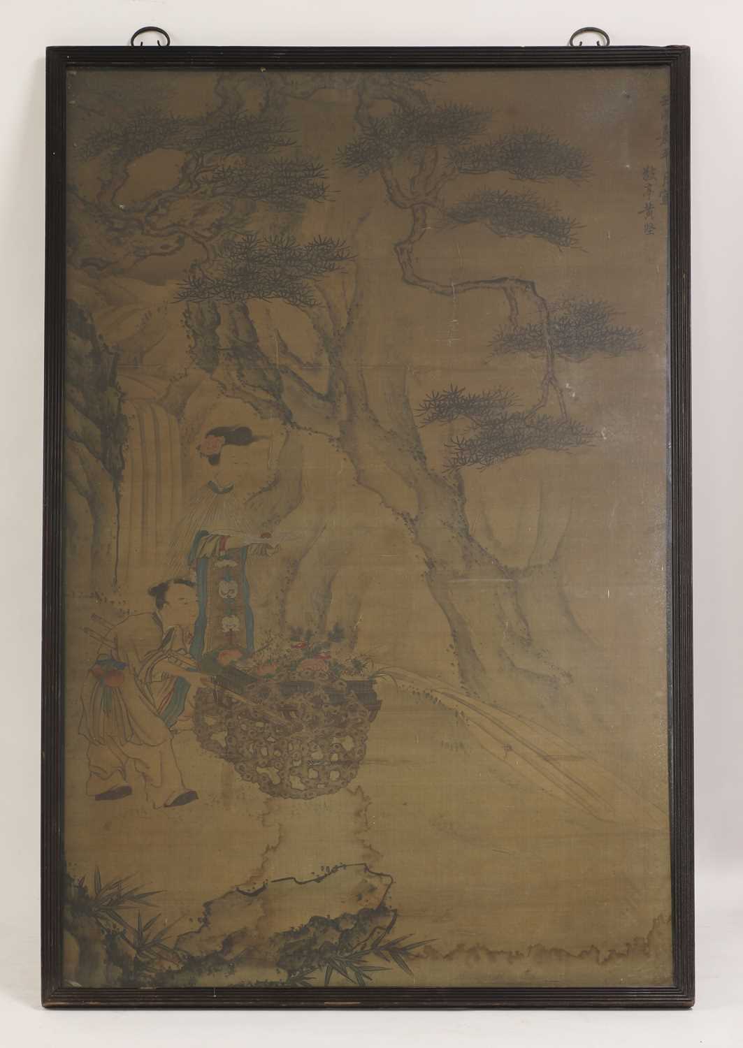 Lot 117 - A Chinese gouache painting