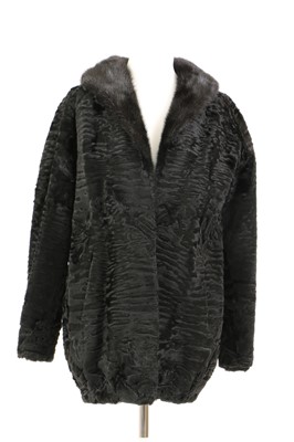 Lot 222A - A brown astrakhan fur jacket