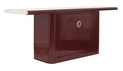 Lot 562 - A Pierre Cardin purple lacquer sideboard