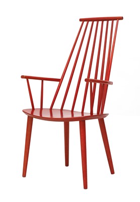 Lot 423 - A Danish 'Model J110' stained beech armchair