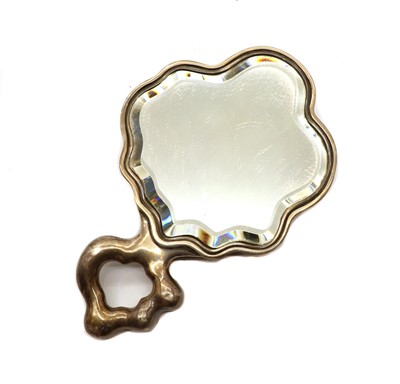 Lot 37 - An American silver hand mirror