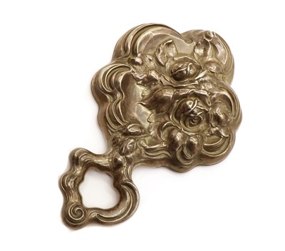 Lot 37 - An American silver hand mirror