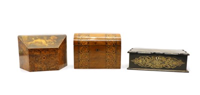 Lot 132 - A Victorian stationery box