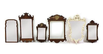 Lot 199 - Six various 18th and 19th century wall mirrors