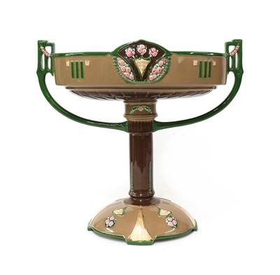 Lot 172 - An Eichwald art pottery large centrepiece