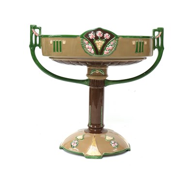 Lot 172 - An Eichwald art pottery large centrepiece