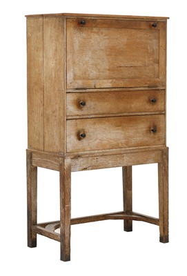 Lot 306 - A limed oak student's bureau