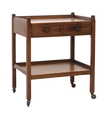 Lot 219 - A Cotswold School mahogany trolley