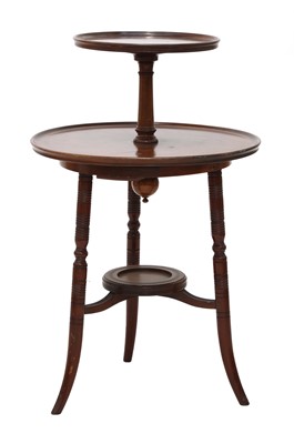 Lot 127 - An Aesthetic Movement walnut dumb waiter