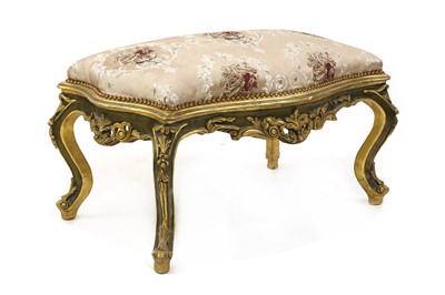 Lot 408 - An 18th century style Italian carved giltwood framed stool
