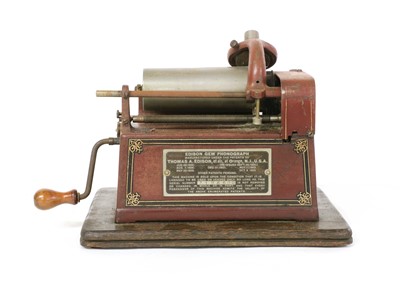 Lot 2 - Edison Fireside phonograph and a Red Gem Phonograph