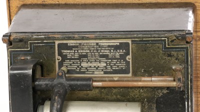 Lot 2 - Edison Fireside phonograph and a Red Gem Phonograph