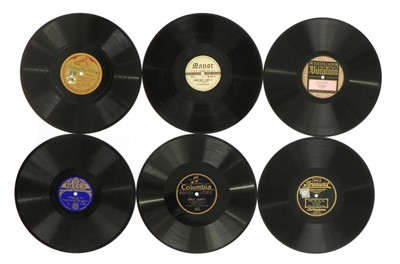 Lot 49 - Interesting mixed box of shellac and other formats