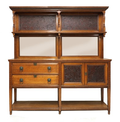 Lot 136 - An Arts and Crafts oak sideboard