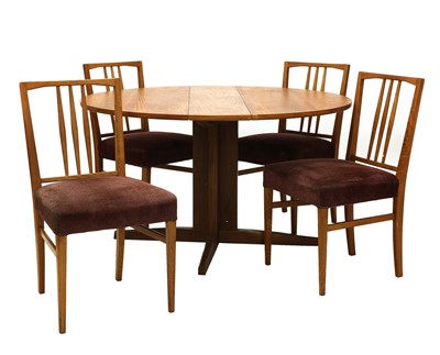 Lot 454 - A Danish drop-leaf dining table
