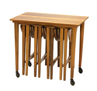 Lot 451 - A Danish mid-century model '312' teak nest of tables