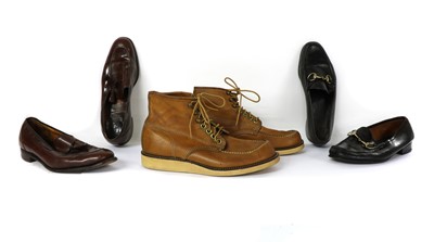 Lot 140 - A pair of brown leather boots