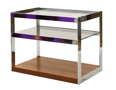 Lot 524 - A Merrow Associates chrome drinks trolley