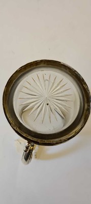 Lot 25 - A pair of Victorian silver mounted glass mugs