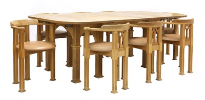 Lot 234 - An extending cherrywood dining table