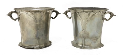 Lot 26 - Two Kayserzinn pewter jardinières