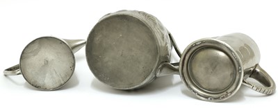 Lot 160 - An Arts and Crafts pewter jug