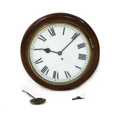 Lot 231 - A single fusee wall clock