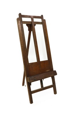 Lot 456 - A mahogany adjustable artists easel