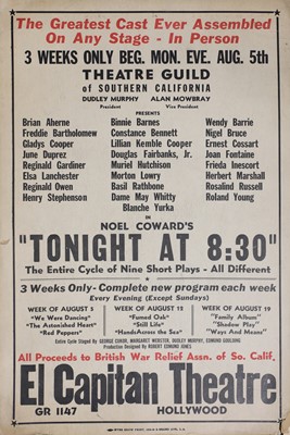 Lot 108 - A post-war 'El Capitan Theatre' billboard