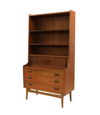 Lot 494 - A Danish teak secretaire
