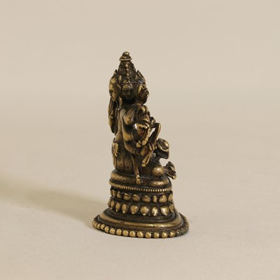 Lot 86 - An Indian bronze bodhisattva